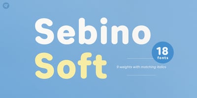 Font visual image of Sebino Soft
