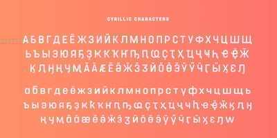 Font visual image of Project Soft