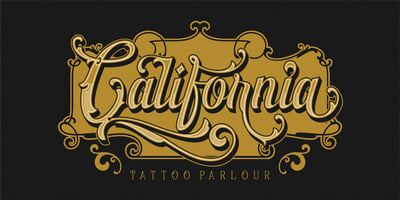 Font visual image of Golden Signer