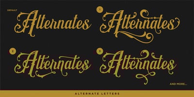 Font visual image of Golden Signer