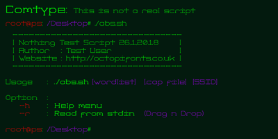 Font visual image of Comtype