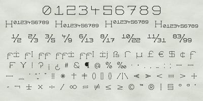 Font visual image of Comtype