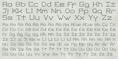 Font visual image of Comtype