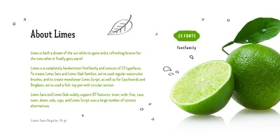 Font visual image of Limes