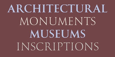 Font visual image of Goudy Titling