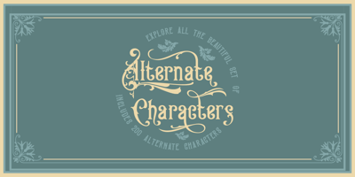 Font visual image of Victorian Fonts Collection