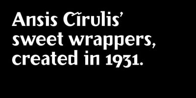 Font visual image of Cirulis Display