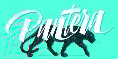 Font visual image of Pantera