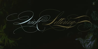 Font visual image of Rapid Writing