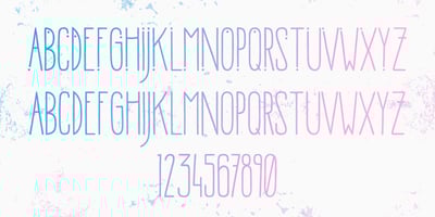 Font visual image of Morning Rain Dot