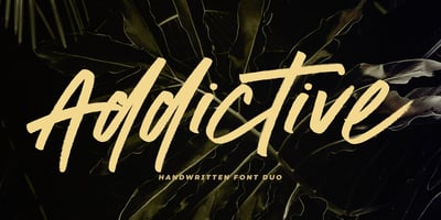 Font visual image of Addictive