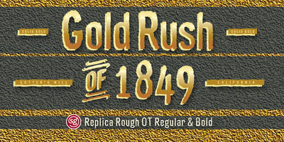 Font visual image of Replica Rough SG&trade;