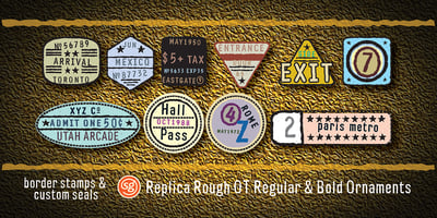 Font visual image of Replica Rough SG&trade;