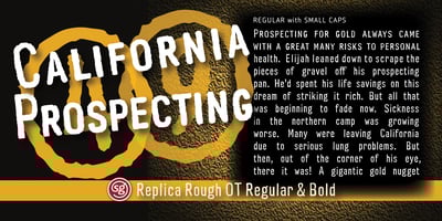 Font visual image of Replica Rough SG&trade;