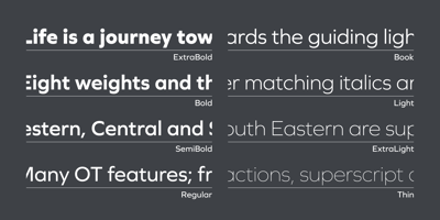 Font visual image of Graphie&trade;