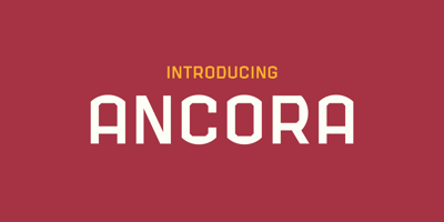 Font visual image of Ancora