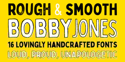 Font visual image of Bobby Jones