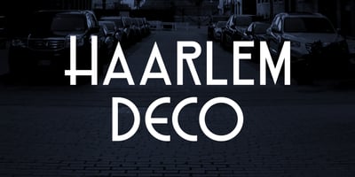 Font visual image of Haarlem Deco