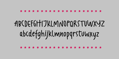 Font visual image of Fajny