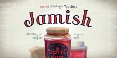 Imagen visual de la fuente Jamish