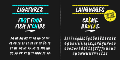 Font visual image of Sandwich Marker Pro