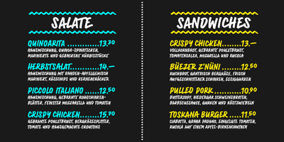 Font visual image of Sandwich Marker Pro
