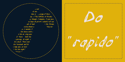 Font visual image of Rapido