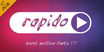 Font visual image of Rapido