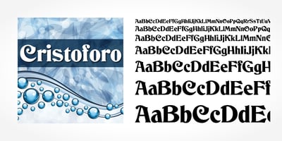 Font visual image of Cristoforo