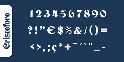 Font visual image of Cristoforo