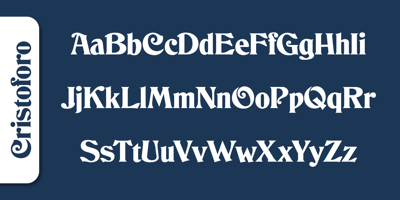 Font visual image of Cristoforo