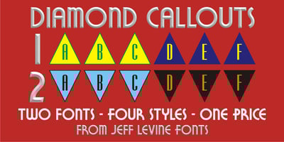 Font visual image of Diamond Callouts JNL