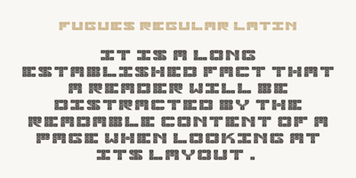 Font visual image of Fugues