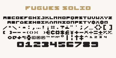 Font visual image of Fugues