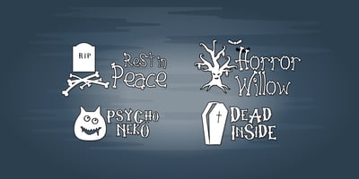 Font visual image of Graveyard Dingbats