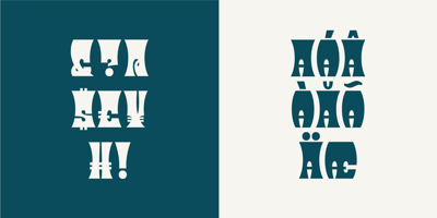 Font visual image of Desert Island