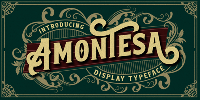 Font visual image of Amontesa
