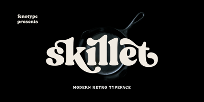 Font visual image of Skillet