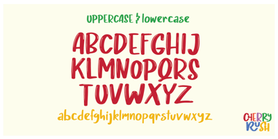 Font visual image of Cherry Rush