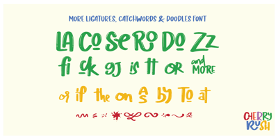 Font visual image of Cherry Rush