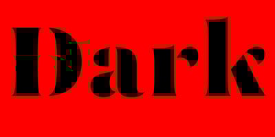 Font visual image of Mazette