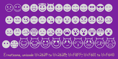 Font visual image of BringInTheFrowns&trade;