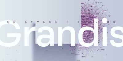 Font visual image of Grandis