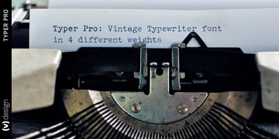 Font visual image of Typer Pro&trade;