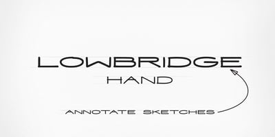 Font visual image of Lowbridge Hand