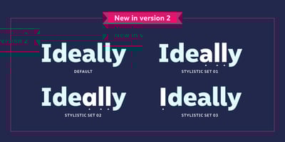 Font visual image of Malva