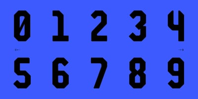 Font visual image of STP Display