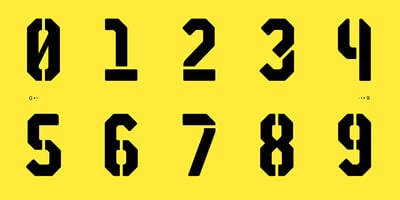 Font visual image of STP Stencil