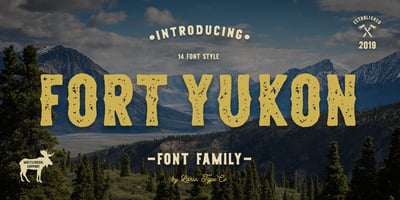 Font visual image of Fort Yukon