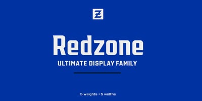 Font visual image of Redzone